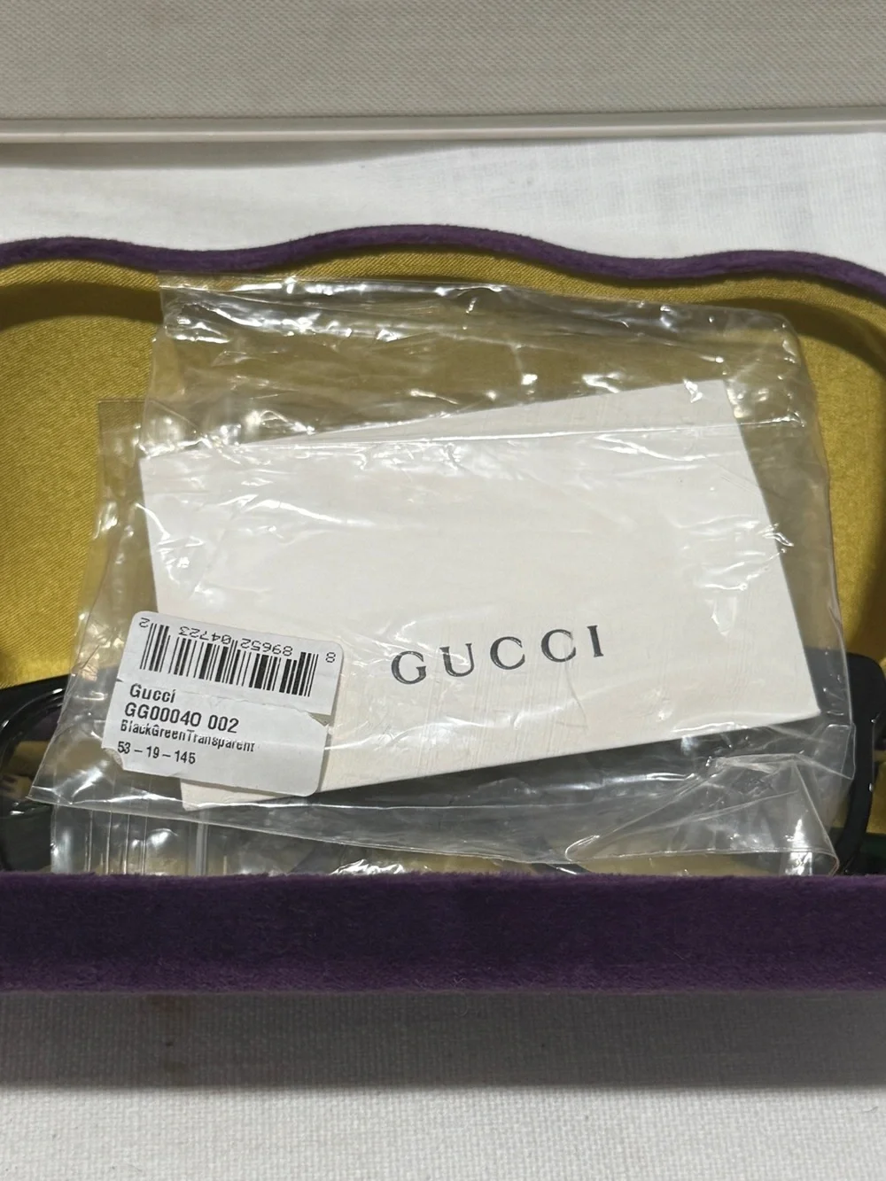 Gucci Black Eyeglasses with Original Case